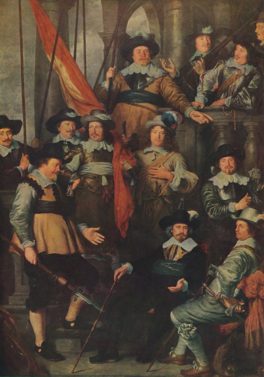 Kompania Gwardii Obywatelskiej Amsterdamu... 1645, 1914. autorstwa Govaert Flinck