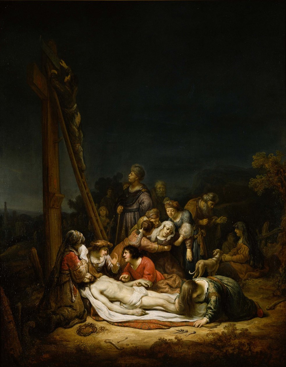 Opłakiwanie Chrystusa, 1637 autorstwa Govaert Flinck