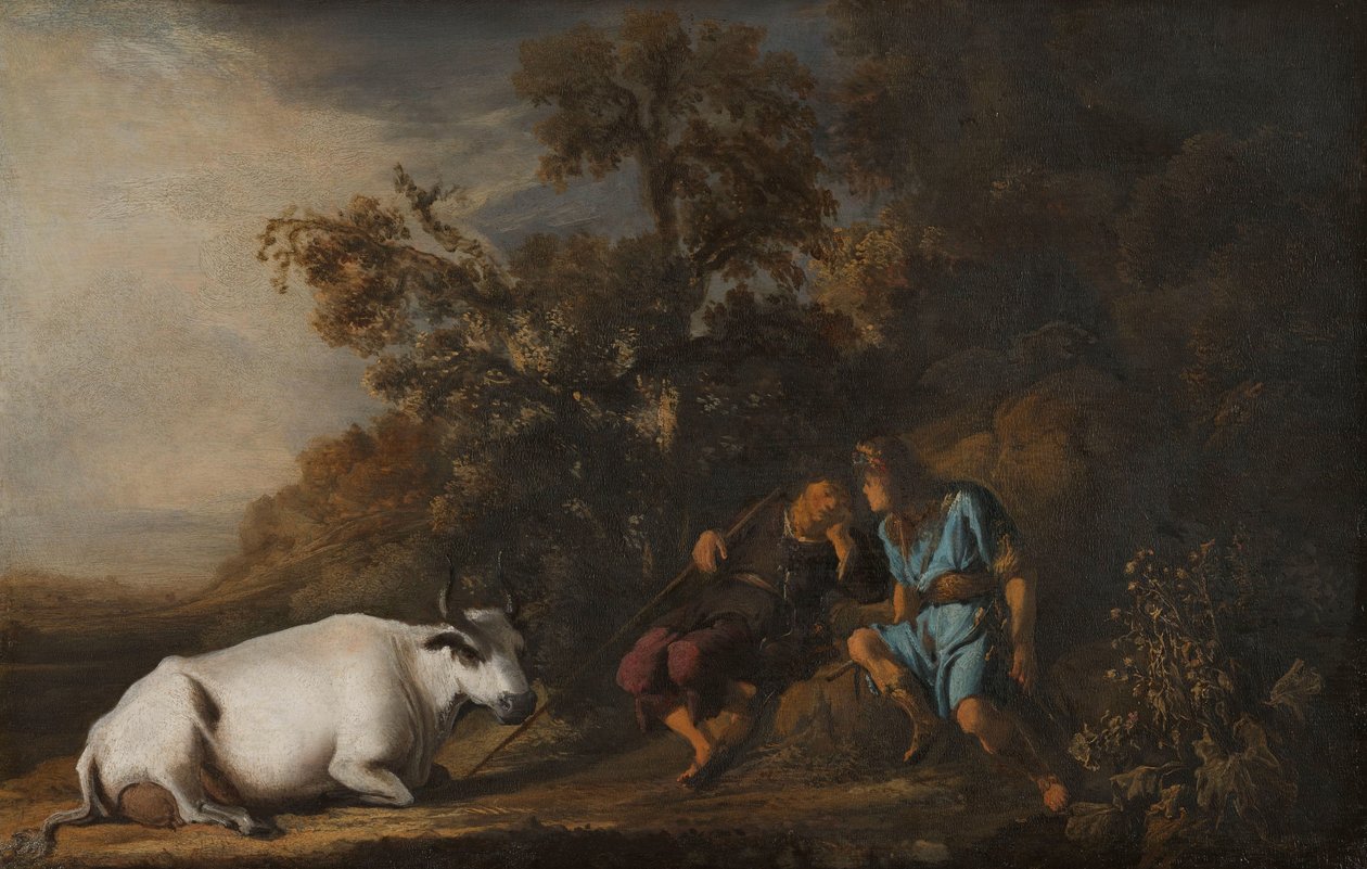 Merkury, Argus i Io autorstwa Govert Flinck