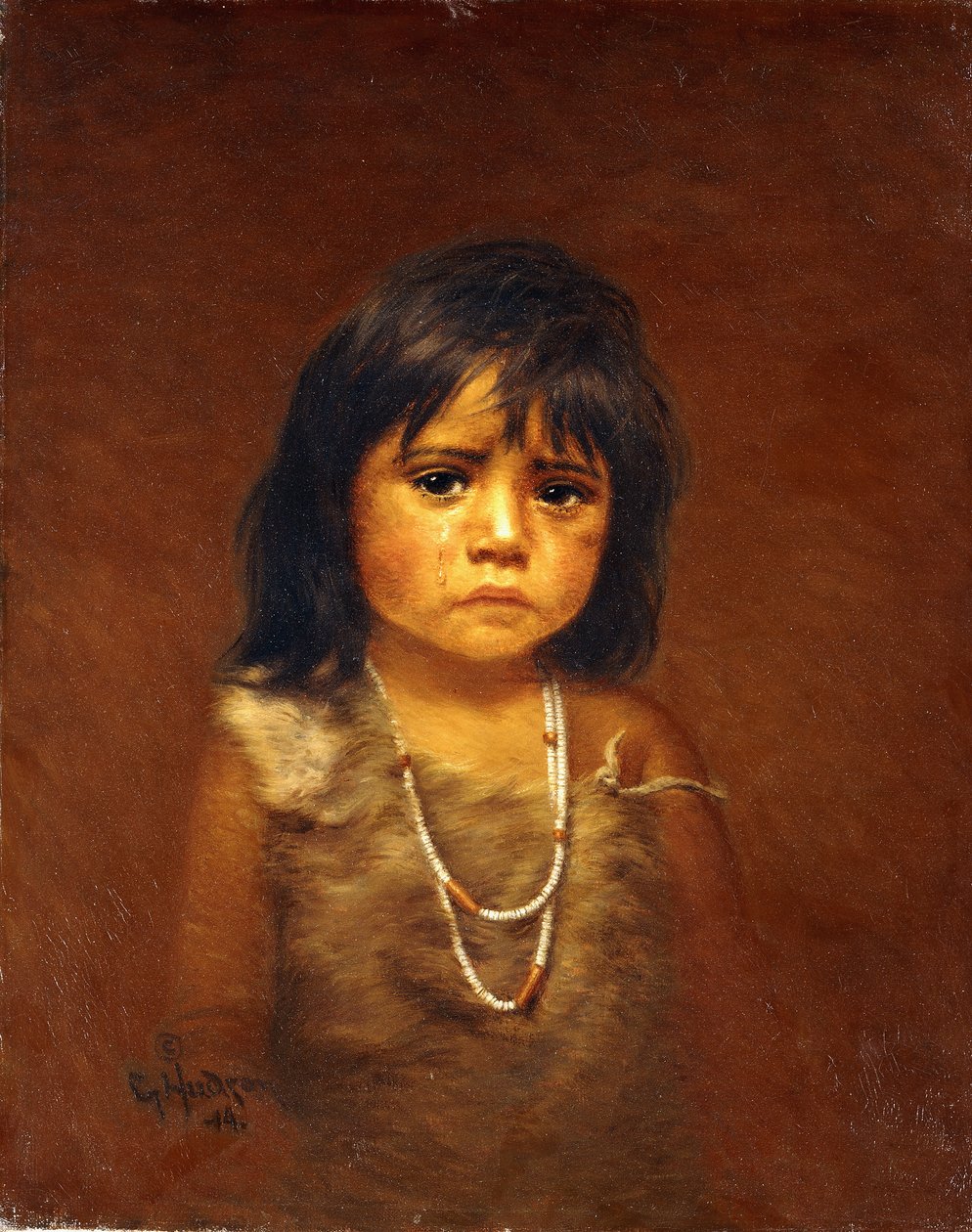 Indyjskie dziecko ze łzami autorstwa Grace Carpenter Hudson