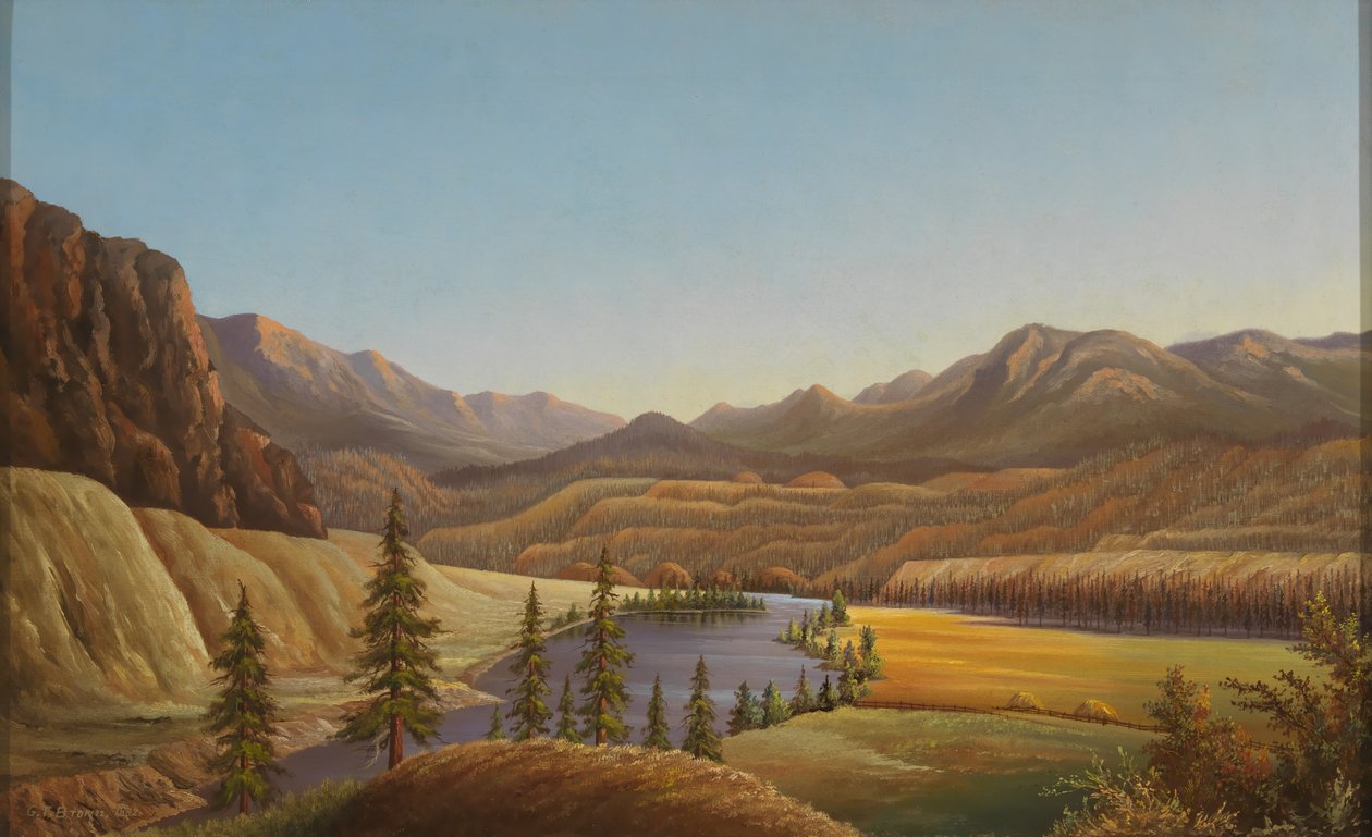 Widok na jezioro Okanagan, Kolumbia Brytyjska autorstwa Grafton Tyler Brown