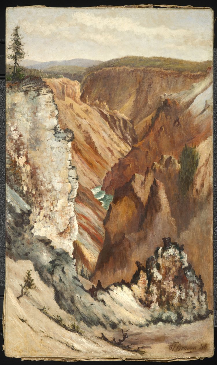 Widok na dolinę Yosemite, 1886 autorstwa Grafton Tyler Brown