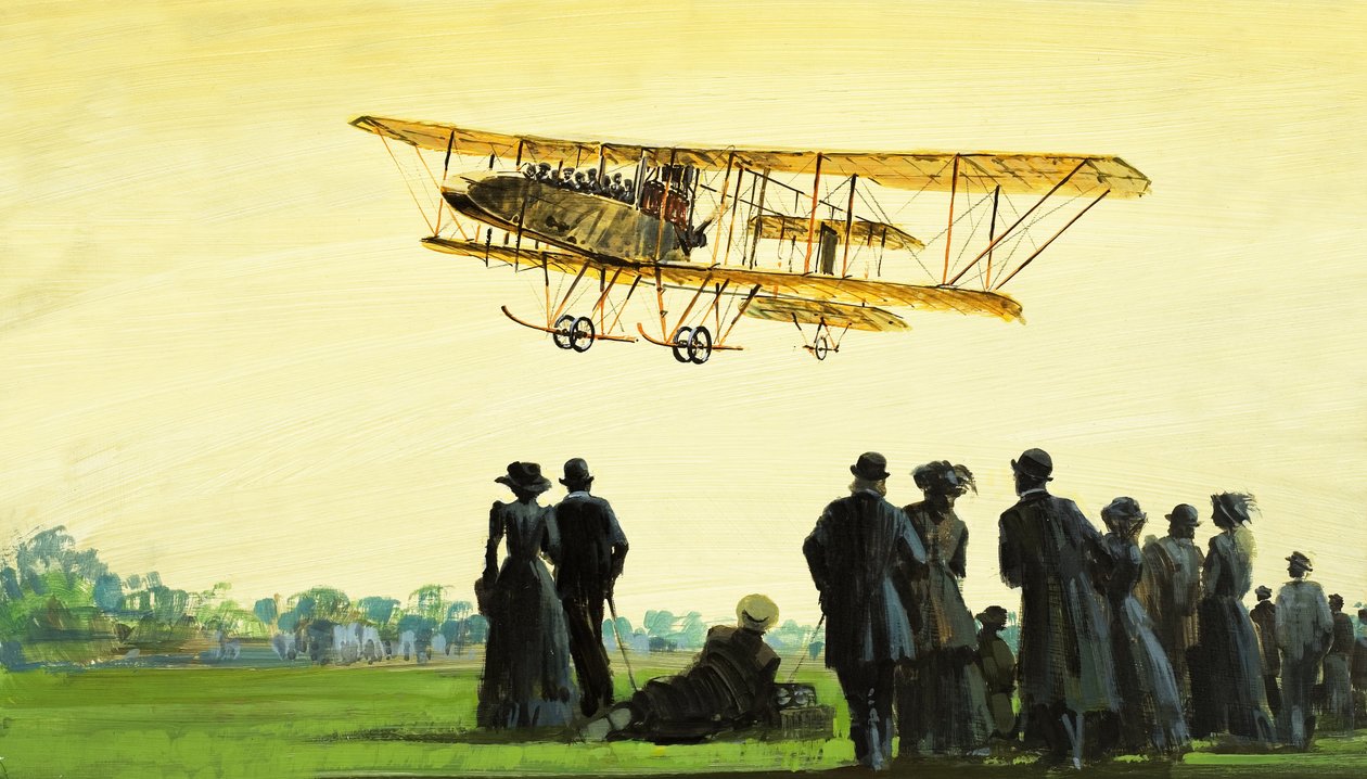 Odlot..., ilustracja z filmu "Wings Across the World autorstwa Graham Coton