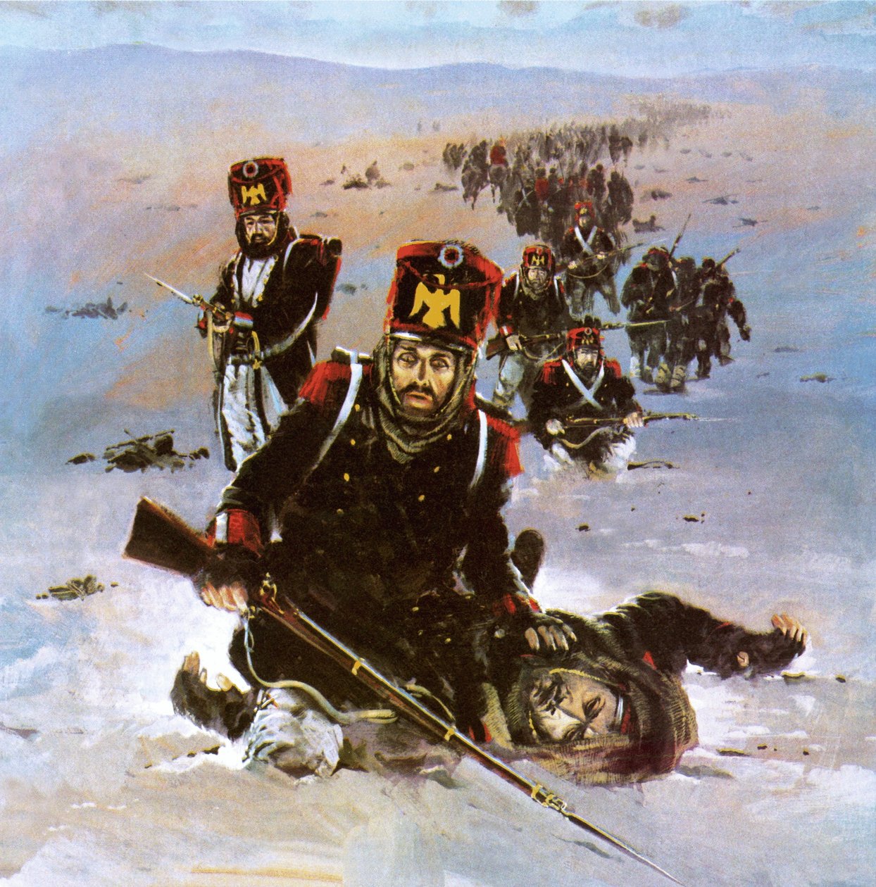Francuski odwrót spod Moskwy w 1812 r. autorstwa Graham Coton