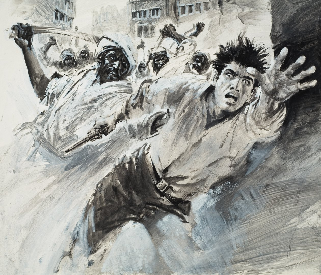 William Robinson, Amerykański podróżnik (gwasz na papierze) autorstwa Graham Coton