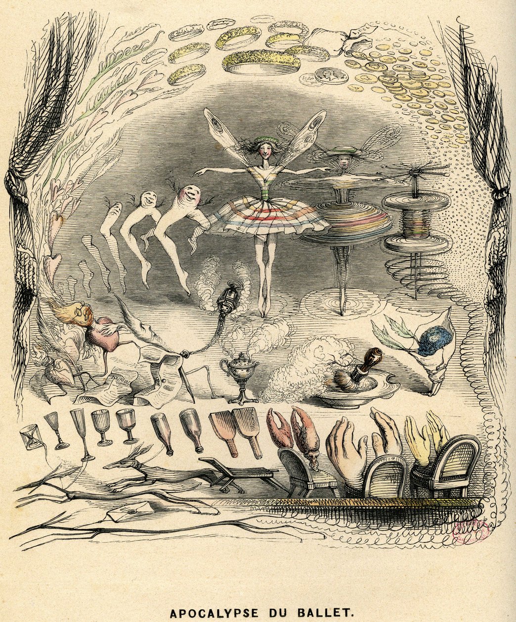 Ilustracja do powieści "Un Autre Monde" autorstwa Henriego Fourniera autorstwa Grandville (1803 47)