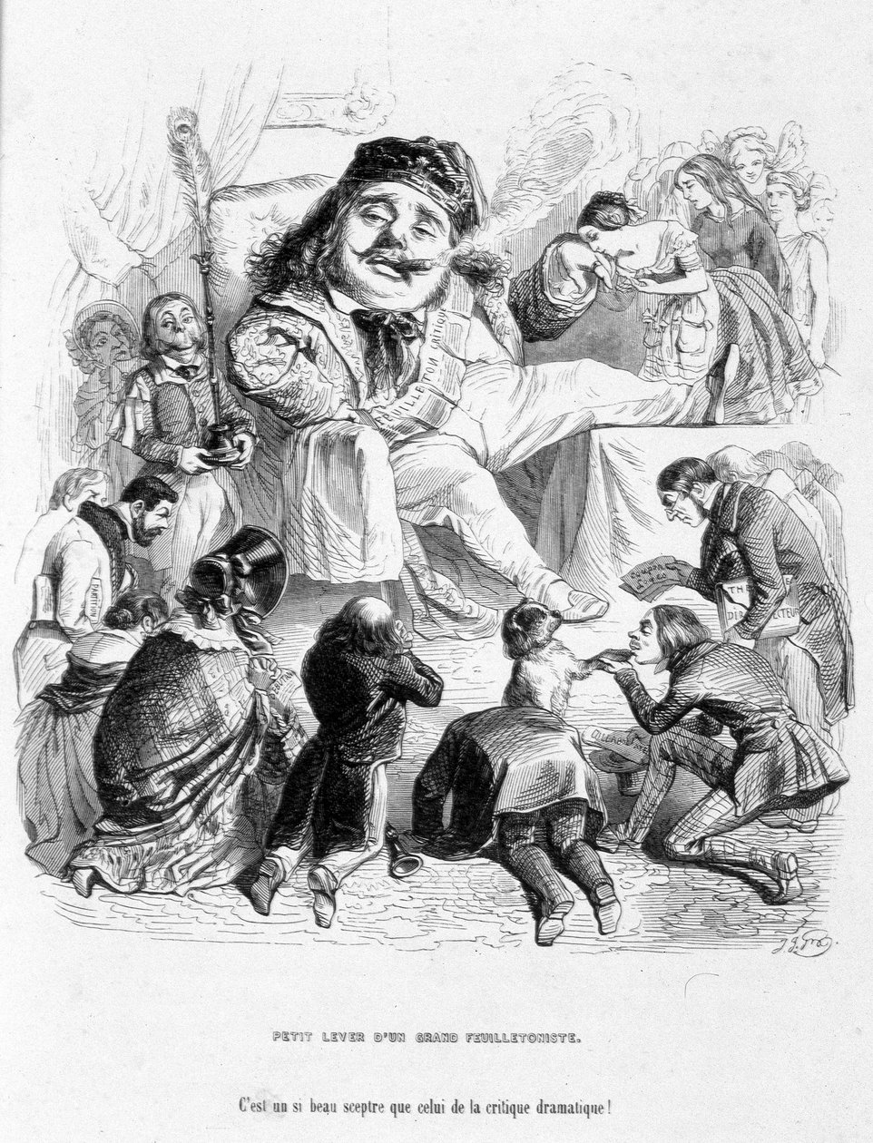Kpiąc z siły krytyka dramatycznego. Rysunek w „”Jérôme Paturot w poszukiwaniu pozycji społecznej”” Louisa Reybaud autorstwa Grandville