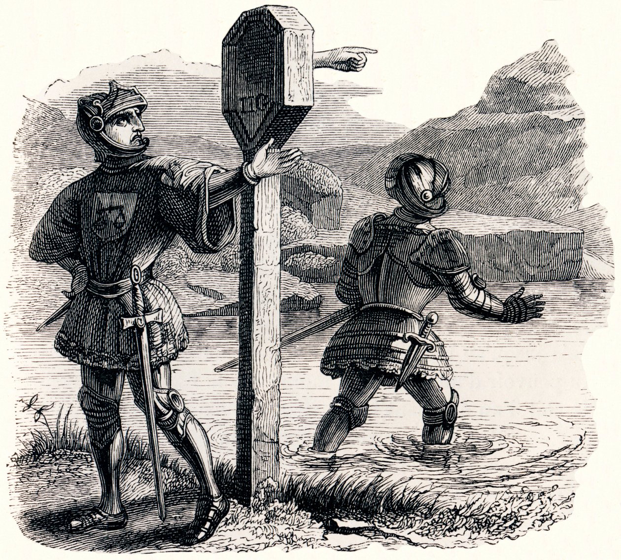 Dwaj poszukiwacze przygód i talizman (Les deux aventuriers et le talisman) - Baśnie La Fontaine