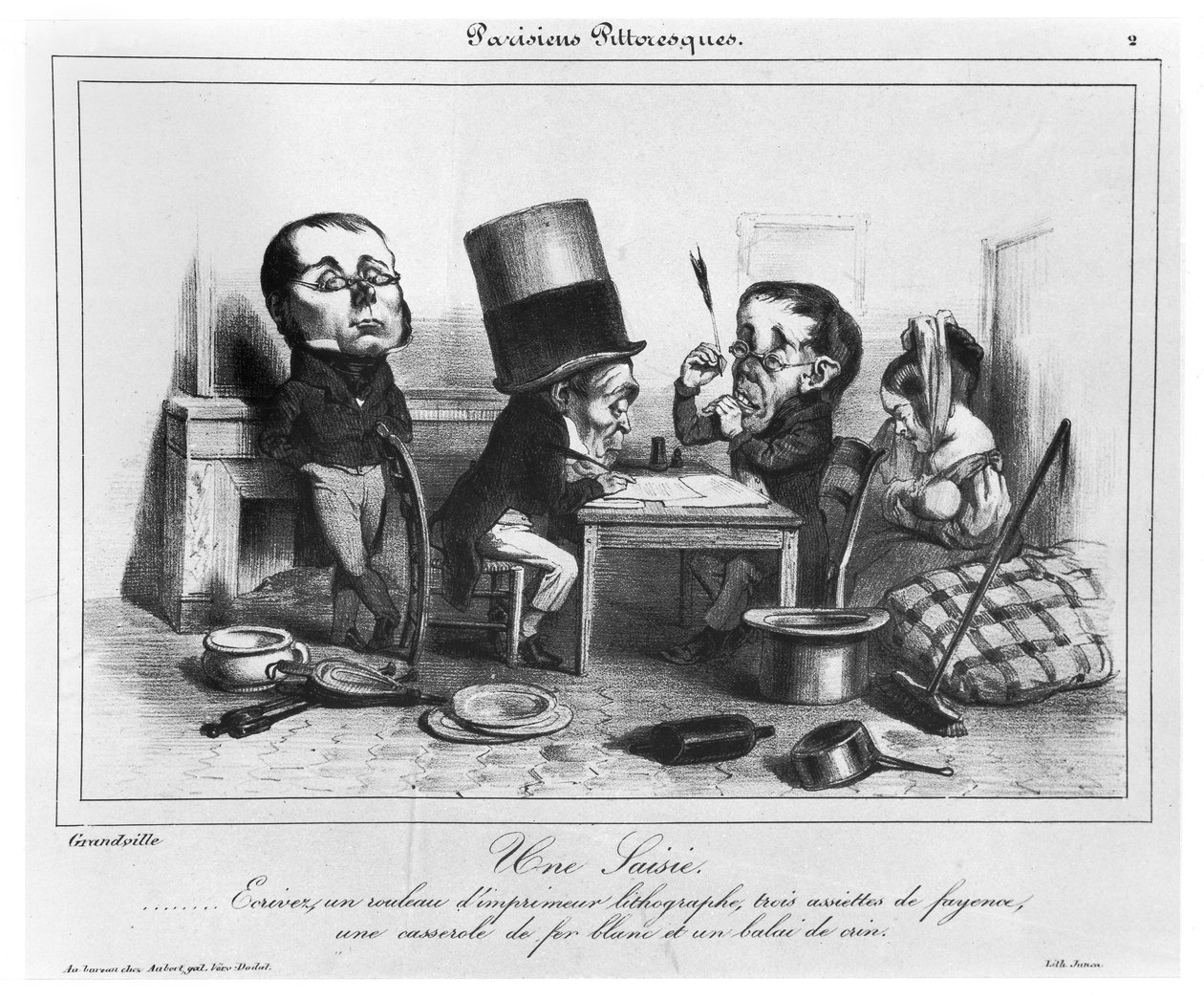 Zajęcie, c.1840 autorstwa Grandville