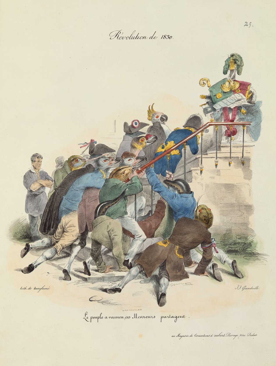 Rewolucja 1830 r autorstwa Grandville 1803 47 after Grandville 1803 47 after