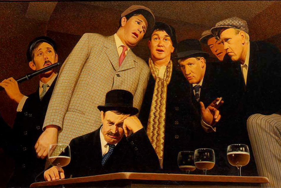 Sentymentalna ballada autorstwa Grant Wood