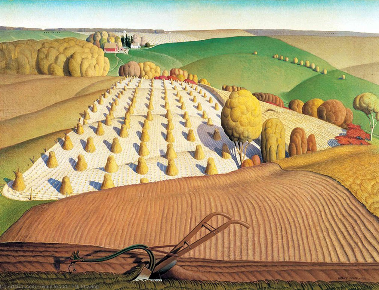 Upadek orki autorstwa Grant Wood