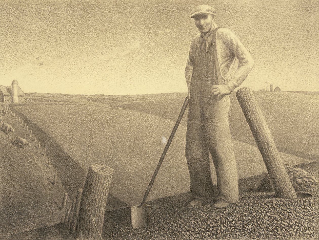 Wiosną autorstwa Grant Wood
