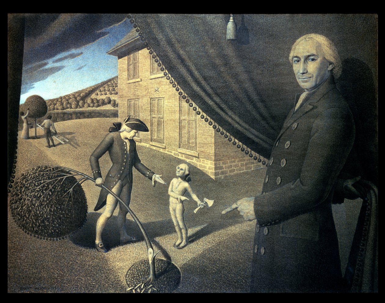 Bajka Parson Weems autorstwa Grant Wood