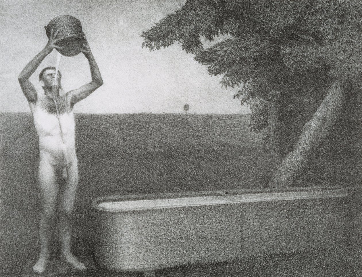 Parna noc, 1939 autorstwa Grant Wood