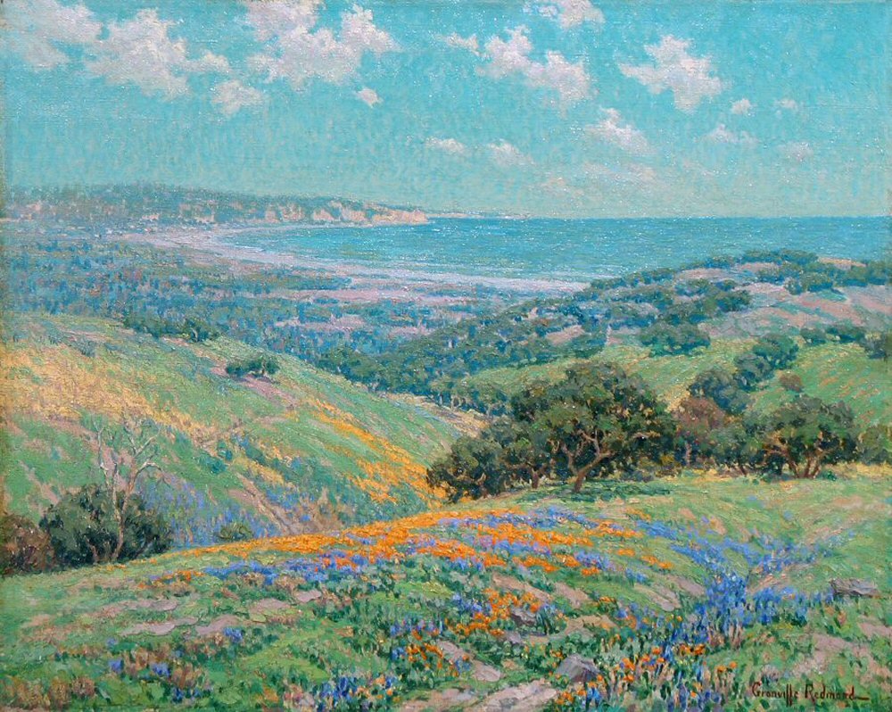 Wybrzeże Malibu, wiosna autorstwa Granville Redmond