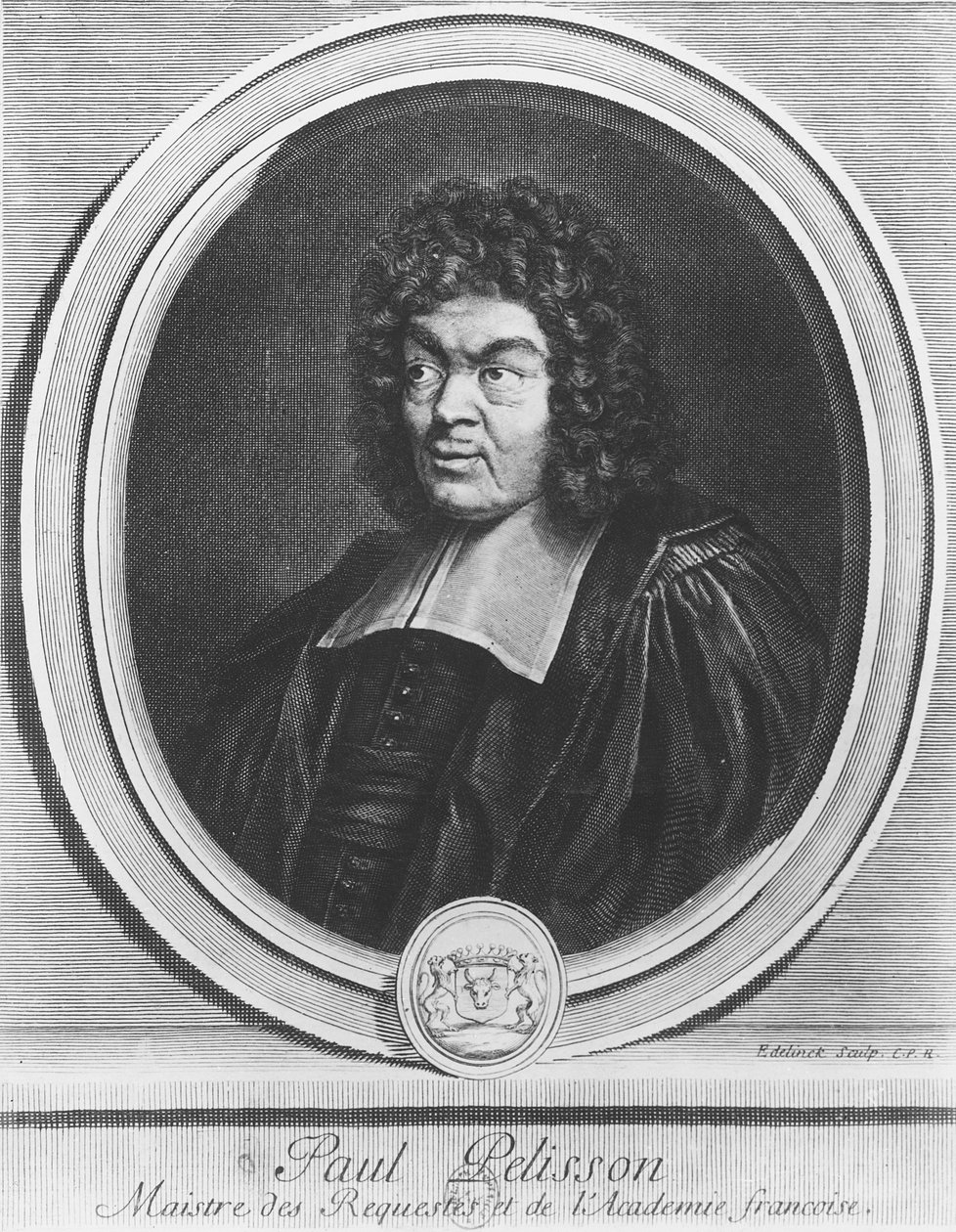 Portret Paula Pellissona autorstwa Gérard Edelinck