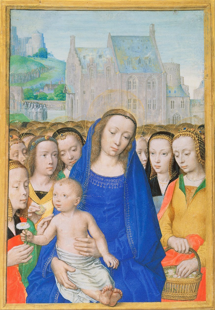 Dziewica z Dzieciątkiem i świętymi kobietami autorstwa Gerard David