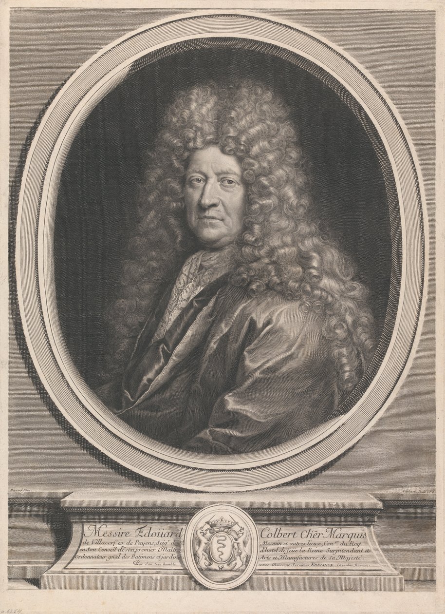 Édouard Colbert, markiz de Villacerf autorstwa Gérard Edelinck