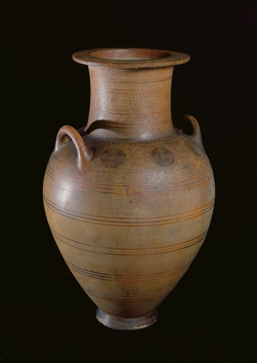 Amfora, ok. 750-700 pne (terakota) autorstwa Greco Roman
