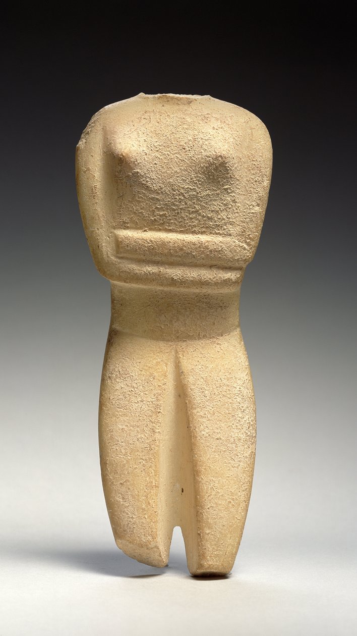 Figura Cyklad, Spedos, ok. 2700-2500 pne (marmur) autorstwa Greek