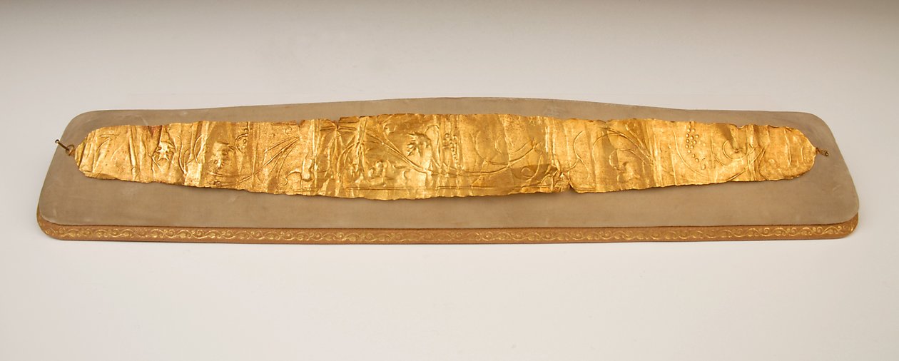 Diadem pogrzebowy, 330-323 pne (złoto) autorstwa Greek