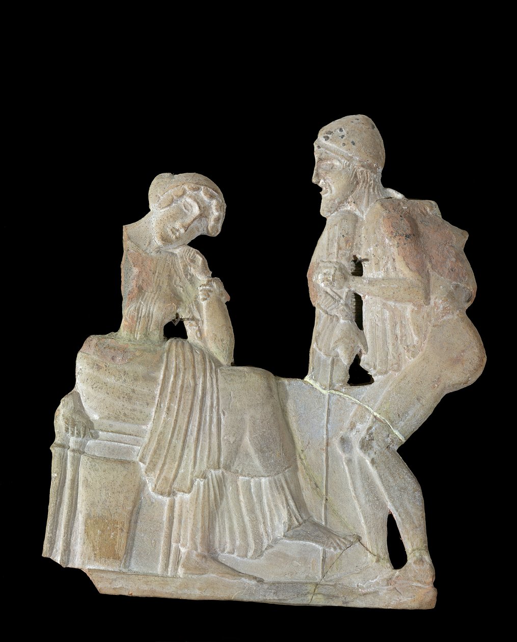 Relief przedstawiający Odyseusza i Penelopę, z Milo, ok. 450 p.n.e. autorstwa Greek
