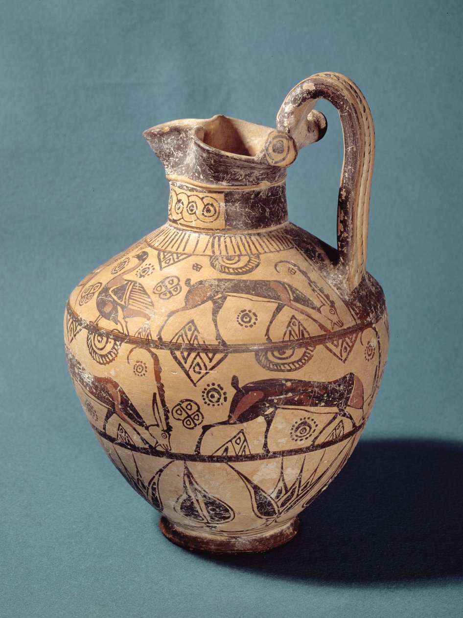 Oinochoe w stylu rodyjskim (ceramiczne) autorstwa Greek