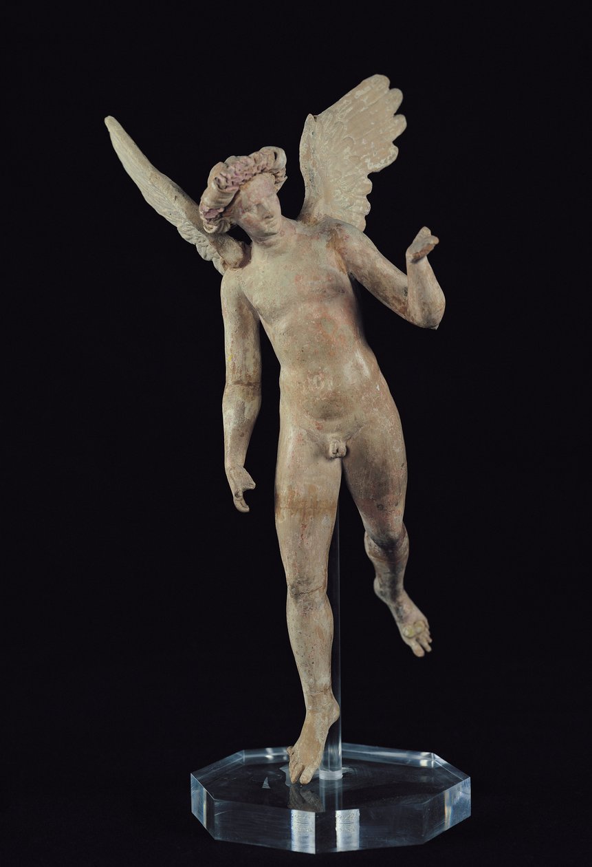 Statuetka Erosa (terakota) autorstwa Greek