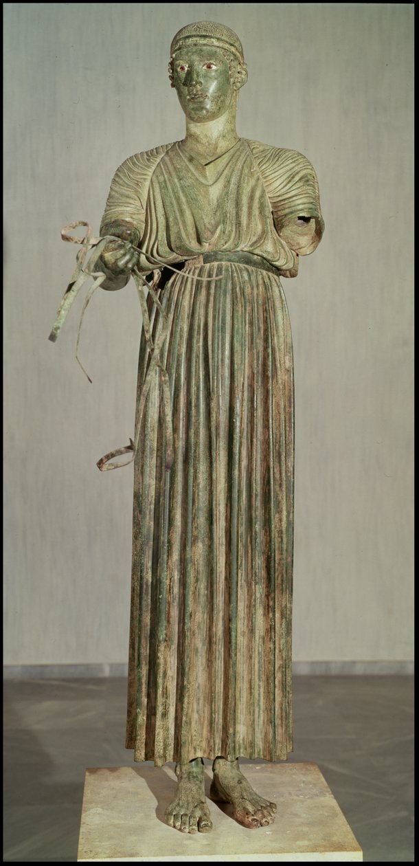 Charioteer, ok. 470 pne (brąz) (patrz także 155948) autorstwa Greek