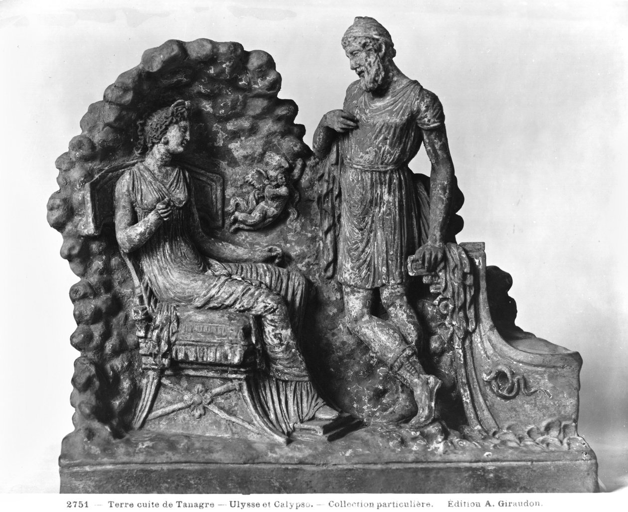 Ulisses i Kalipso z Tanagry (terakota) autorstwa Greek
