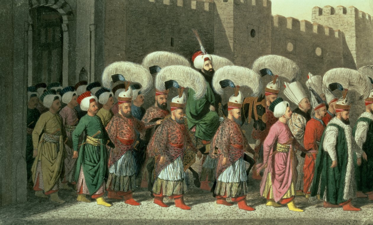 Sułtan Mahmud II w procesji, 1809 autorstwa Greek School
