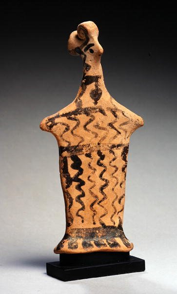 Figurka Boeotian „papades” (terakota) autorstwa Greek