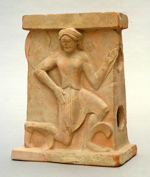 Ołtarz ceramiczny z Irysem, ok.500 pne (ceramika) autorstwa Greek