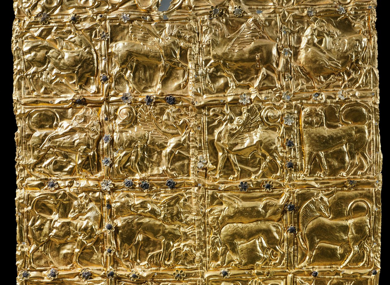 Folia z wytłoczoną dekoracją z Delphi (złota) (detal 593279) autorstwa Greek