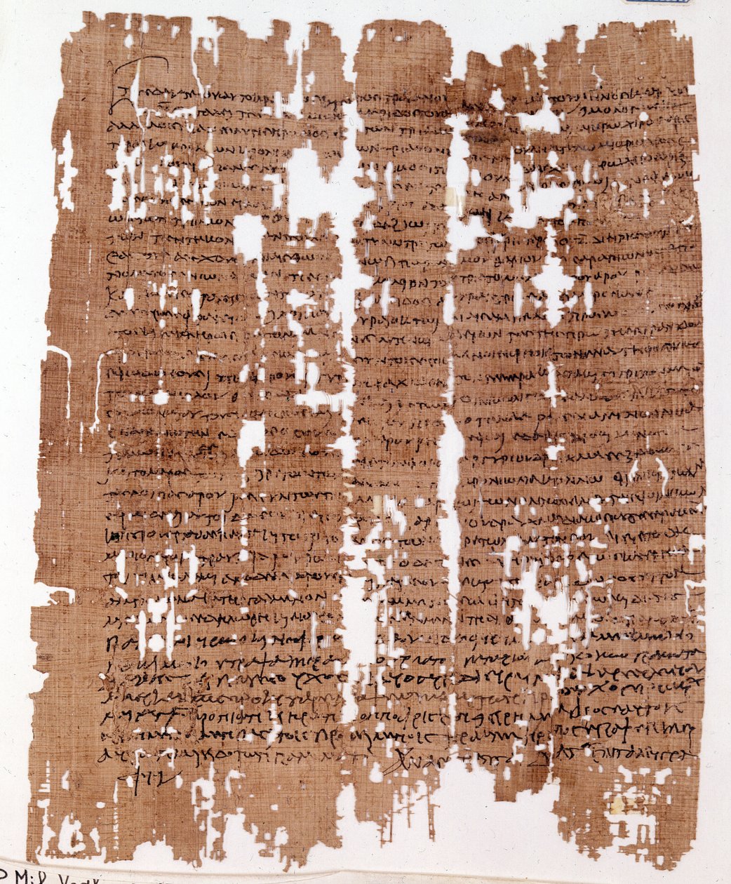 Grecki papirus prawny z 26 lipca 118 r.: podział gruntu między dzierżawców. autorstwa Greek