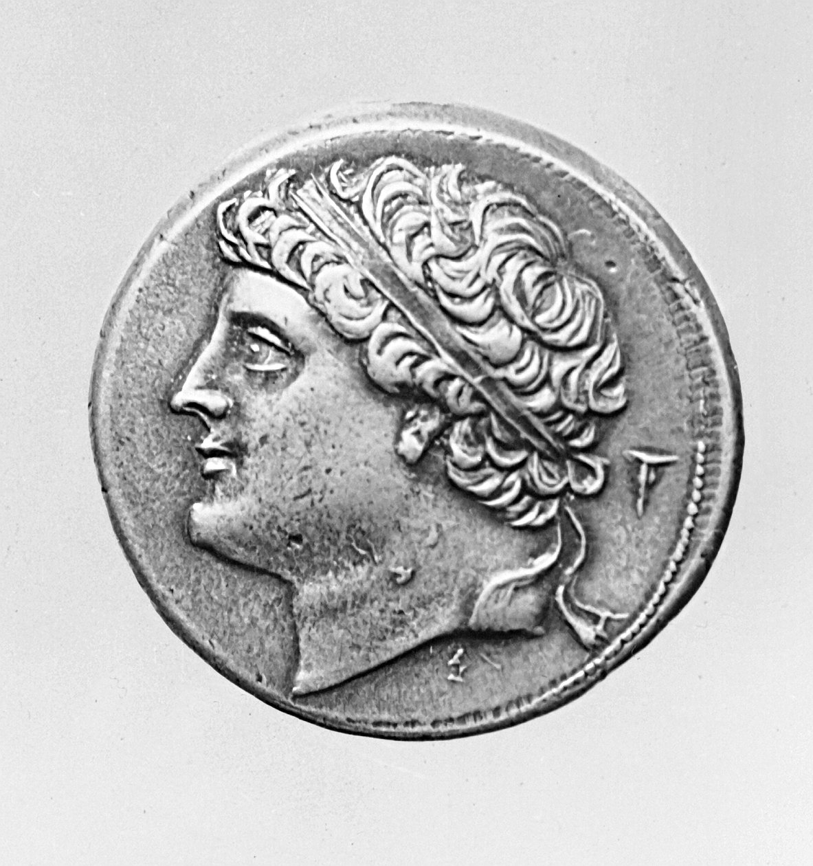 Hiero II z Syracuse 300-215 pne metal bw detal zdjęcia 239700 autorstwa Greek