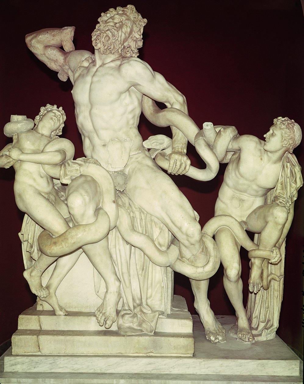 Laocoon, oryginał hellenistyczny, I wiek (marmur) autorstwa Greek