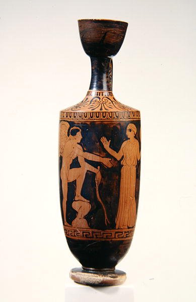 Lekythos, ok. 425-400 pne (ceramika) autorstwa Greek