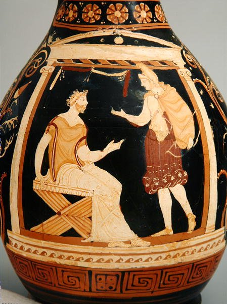 Oinochoe (Forma III), 340-320 pne (ceramika) (detal) autorstwa Greek