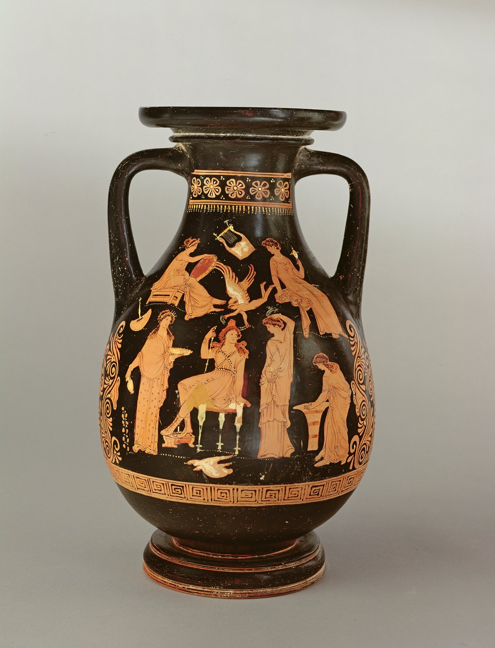 Pelike czerwonofigurowy, ok. 350 pne (ceramika) autorstwa Greek