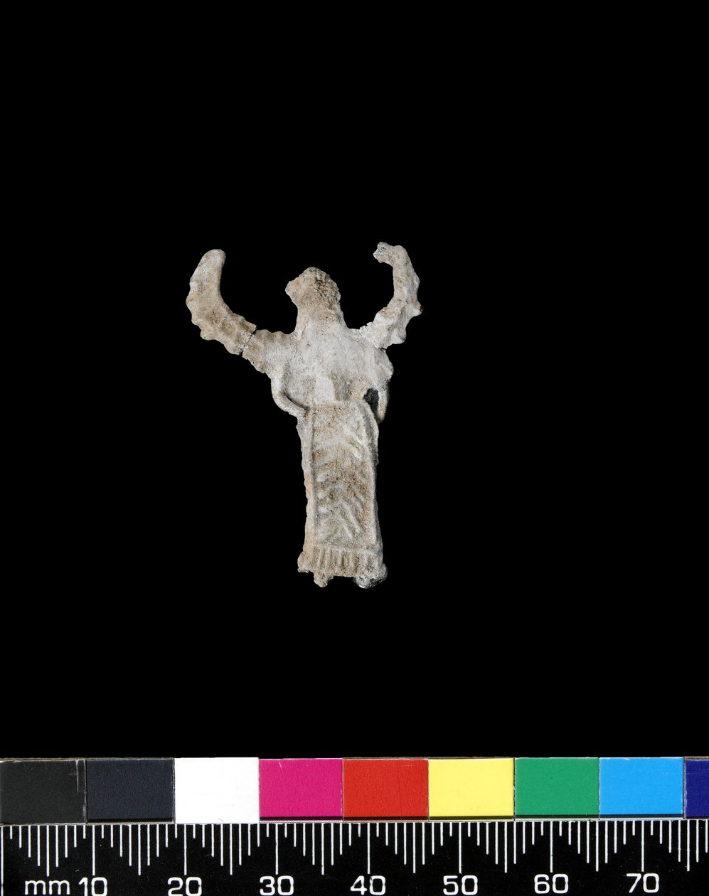 Ornament reliefowy uskrzydlonej bogini (ołów) autorstwa Greek