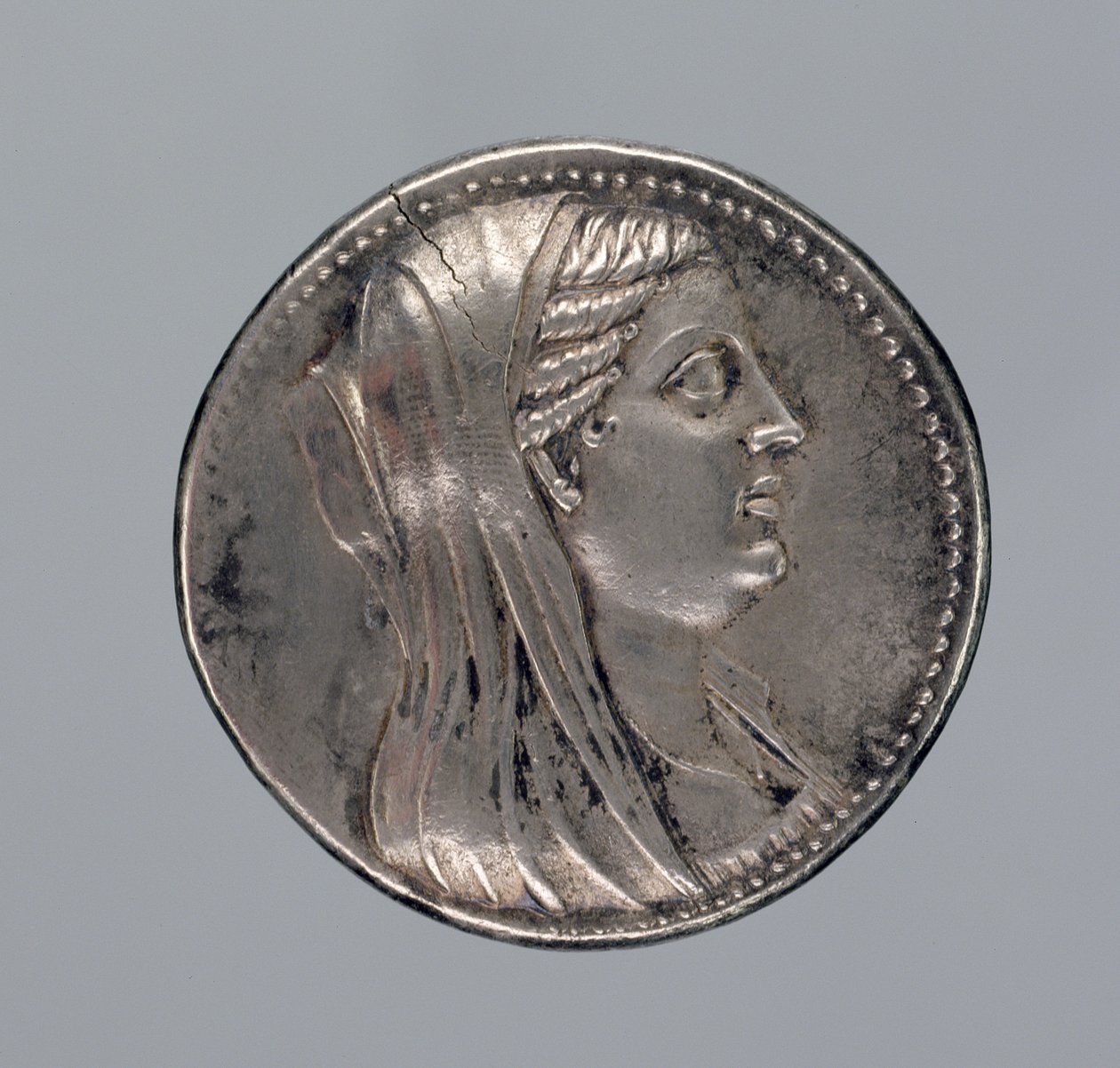Srebrna Didrachma Berenice II (srebrna) (patrz również 288290) autorstwa Greek