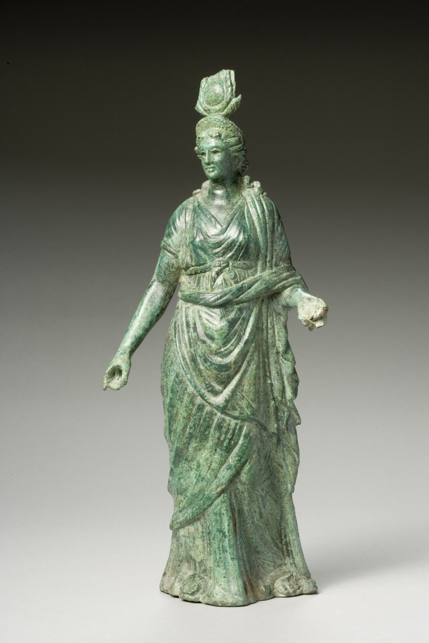 Posąg Izydy Fortuny, okres hellenistyczny, I w. p.n.e.-I w. n.e. (brąz) (widok z tyłu patrz 270388) autorstwa Greek