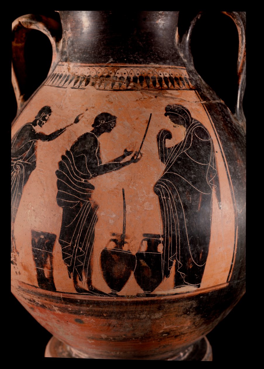 Sprzedawca oleju (wazon z terakoty) autorstwa Greek