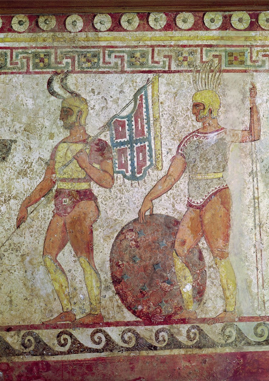 Piechota, malowidło nagrobne z Paestum (patrz też 119488) autorstwa Greek School