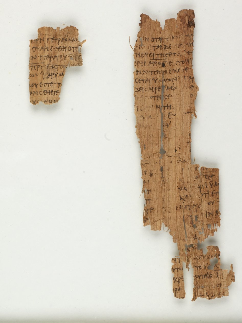MS Gen 102613 Papirus 22 z Ewangelii Jana (tusz na papirusie) autorstwa Greek School