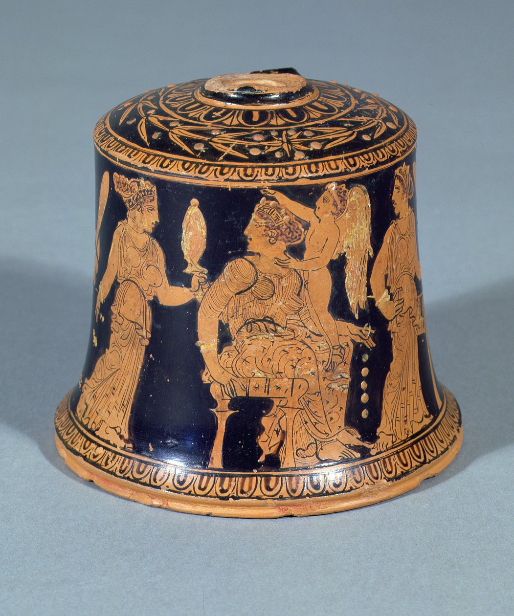 Oinochoe, Grupa Meidian, Poddasze, 420-410 pne (ceramika) autorstwa Greek School