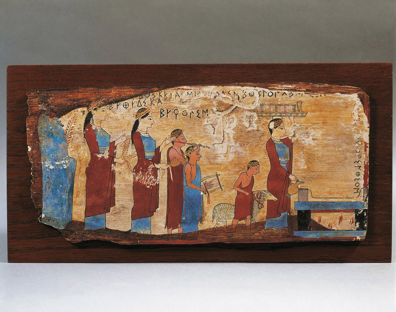 Panel wotywny z Jaskini Pitsa, 540-530 pne autorstwa Greek School