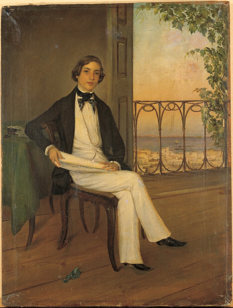 Młodzieńczy portret młodego króla Ottona autorstwa Greek School
